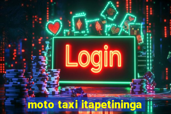 moto taxi itapetininga